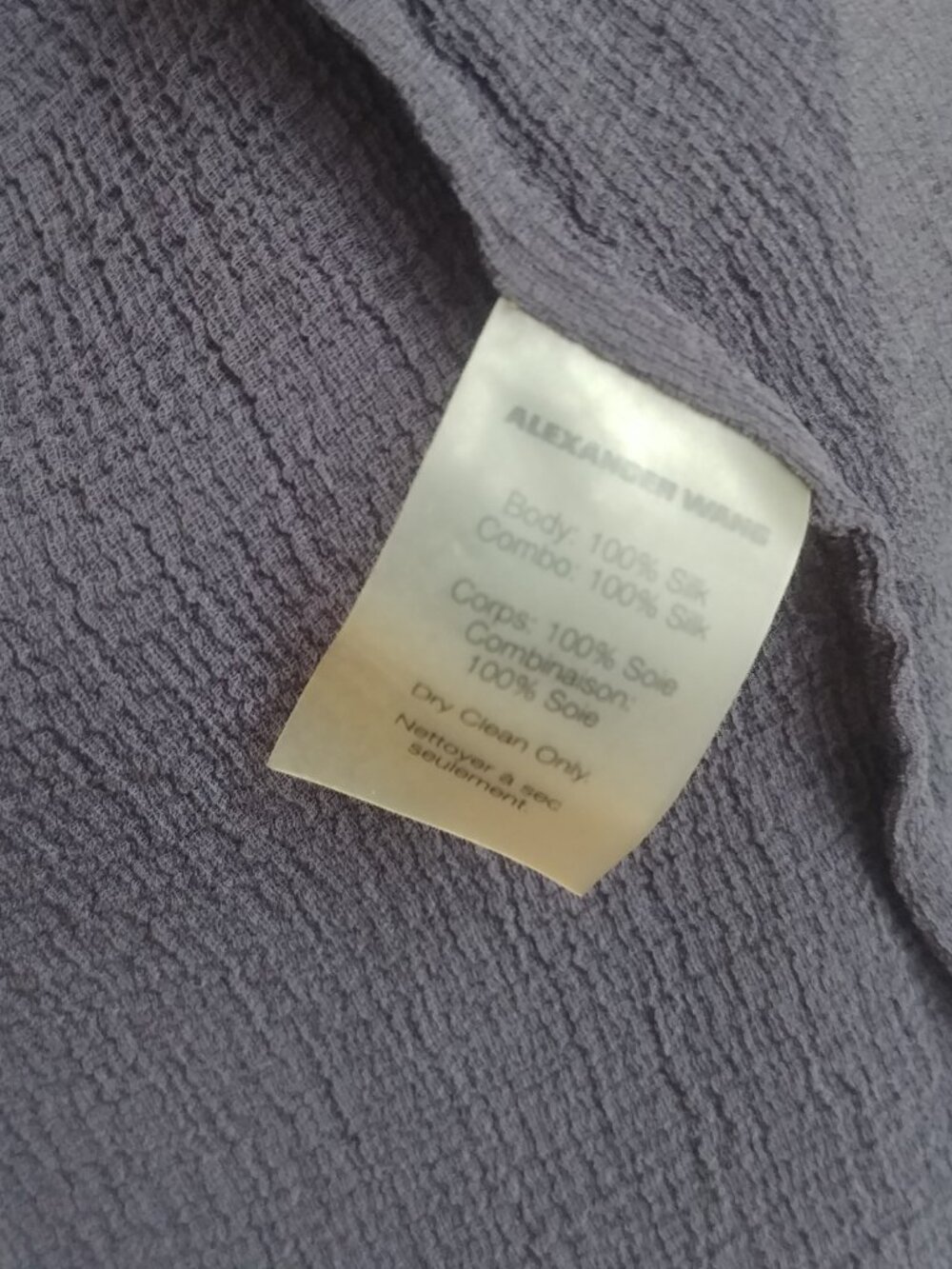 T by Alexander Wang 100% silk semi sheer black button down shirt top Small - Picture 3 of 16